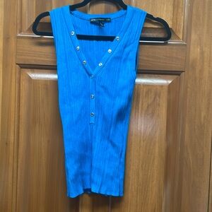 WHBM Turquoise Knit Tank